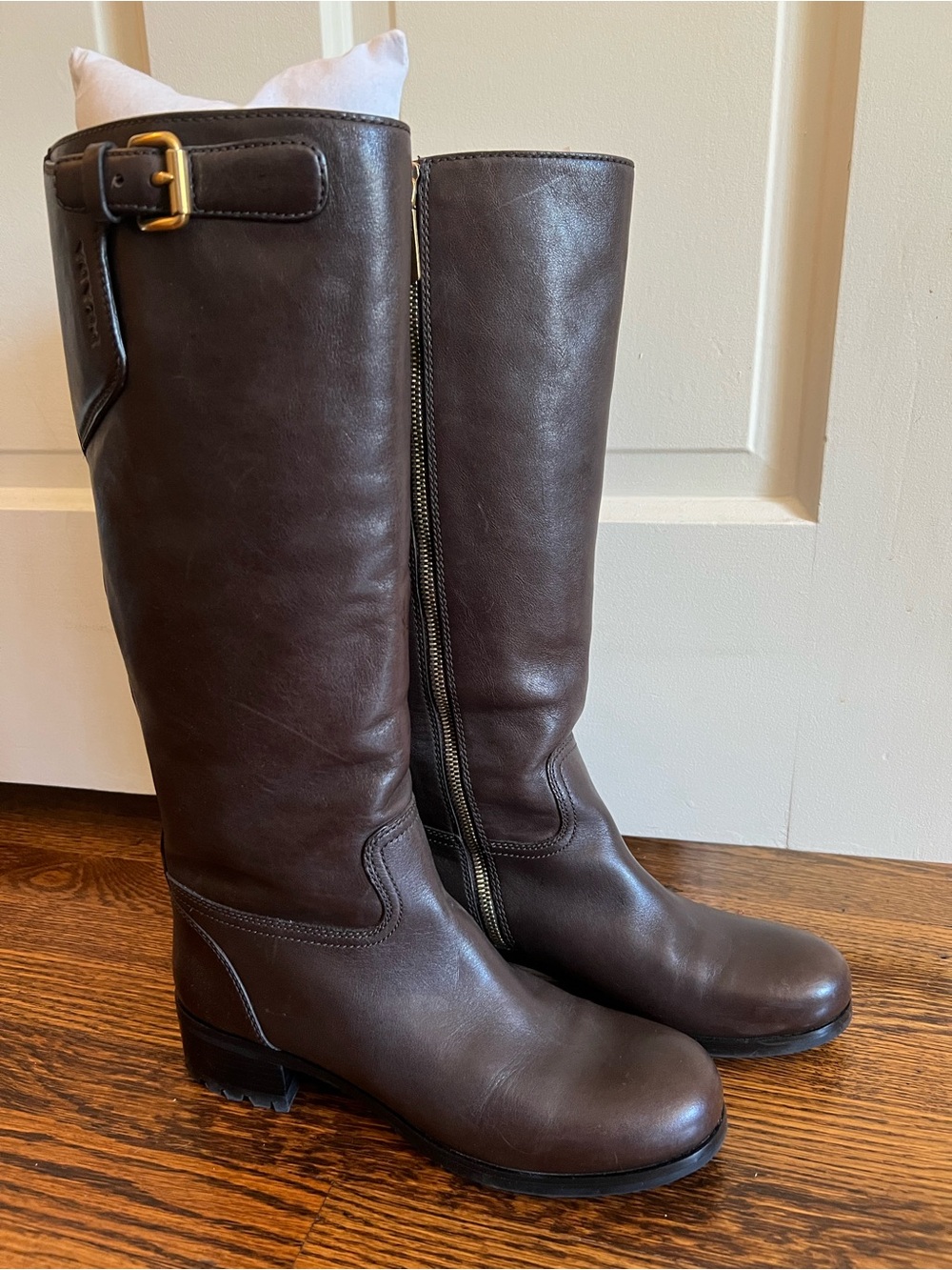 Authentic Prada Riding Leather Boot. New! No box. Msrp $990